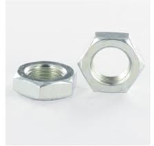 ECROU HEXAGONAL BAS HM/CONTRE ECROU M22 PAS DE 150 ACIER ZING BLANC