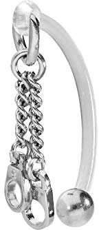 PIERCINGLINE PMFK Bananabell + Chirurgenstahl Design | HANDSCHELLEN | Piercing Intimbereich Bauch | Farbauswahl