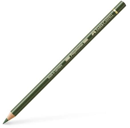 Faber Castell Polychromos Buntstifte, 174, Chrome Green Opake, 6 Stück