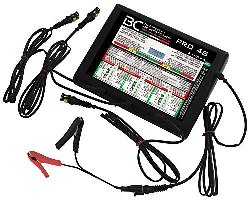 BC PRO 4S - Profi 4-Bank-Batterieladegerät und Testgerät für 12V Blei-Säure- und Lithiumbatterien