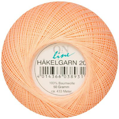 ONline HÄKELGARN 50 g Stärke 20 0043 433 m 50 g