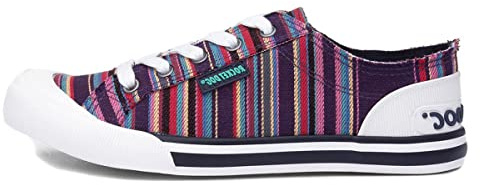 Rocket Dog Womens/Ladies Jazzin Canvas Aloe Lace Up Trainer (7 UK) (Multicoloured)