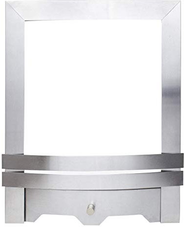 Trim & Front set contemporary Brushed Steel for Eko, Focal Point, Fireglow Fires
