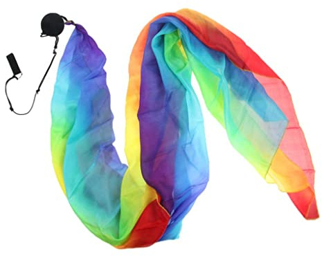 Colcolo Silk Voile Poi Bälle für Bauchtanz, Silk Banner