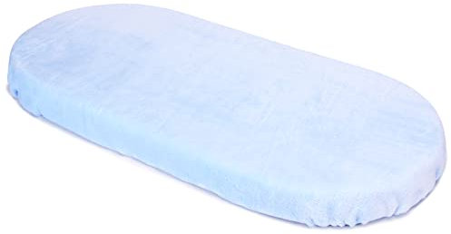 PEKITAS Sábana Bajera Térmica Coralina Invierno 75x33cm / 72X33cm Ajustable Colchón Capazo/Carro/Cochecito Bebé Niños Niñas con Elástico Se Adapta a Julius Zöllner, Träumeland, Alvi, FabiMax Azul