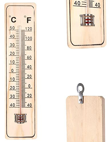 Vilde Thermometer Außenthermometer Innenthermometer zum Aufhängen für | Innenräume Balkon Terrasse klassisches Design 22 cm
