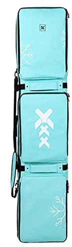 Tragbare Multifunktions-Snowboardtasche mit Rädern, wasserdichte Skischuh- und Helmtasche mit Mehreren Fächern, Nass- und Trockentrennung, für Männer, Frauen und Jugendli
