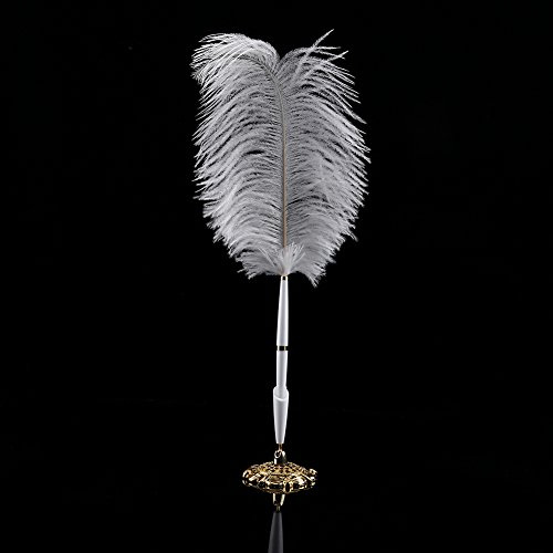 gelschreiber Mit Feder Gold,Feder gelschreiber,Feder gelschreiber Standes,Standes Stift,R Stift,Hochzeits Stift Für Gästebuch,Weiße Feder Feder Für Die Hochzeit,Spezieller Feder Stift,Feder-Feder-Stra