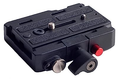 KH-6251 Rapid Connect Adapter Plate with Sliding Quick Release Plate and Spirit Level Adapted to Manfrotto quick release plate clamp seat 500 577 701 head