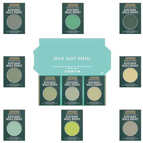 Rust-Oleum Kitchen Wall Paint in Matt Finish – Rich Greens Tester Box