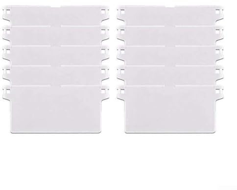 Jalousien-Bodenplatten, 10 Stück, Kunststoff, vertikale Rollo-Gewicht, untere Schiene, Lamellenfüller für 3,2–8,8 cm breite Abdeckschirme (89 mm)