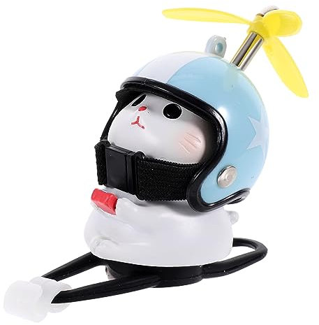 YARNOW Katzenschmuck Spielzeuge Elektrofahrräder Für Erwachsene Aufkleber Für Scrapbooking E-Bikes Für Erwachsene Elektrisch Katzen-fahrradhupen Auto Mit Helm Kind Die Katze Harz