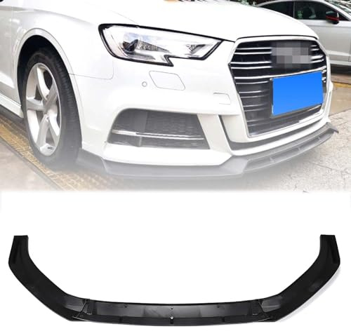 Auto Frontspoiler für Au-di A3 S3 2017~2019, Frontstoßstange Stoßstange Lippe Spoiler Lip Splitter Spoilerlippe Diffusor Protector Frontlippe Body Kit Design Zubehör