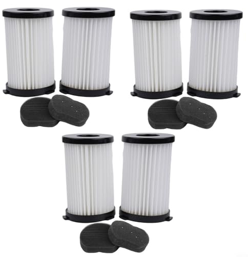 FUBESK 6 Pack Filters For Goodmans Replacement Filters For Cylinder Vacuum Cleaner 356277,Washable And Reusable HEPA Filter