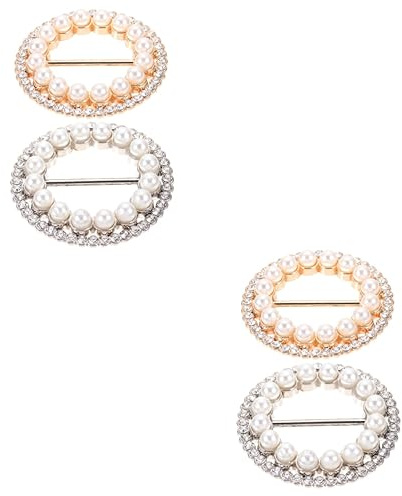 BESTYASH 4stücke Shirt Clips Für Schals Fashion Scarf Clip Dekoration Von Oberteilen Und Accessoires Passend Für Und Mädchen Vielseitig Einsetzbar Für Kleidung Und