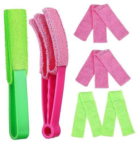 KOMBIUDA Jalousiereiniger Mit Pinsel Für Jalousien Fensterladenreiniger Zum Reinigen Von Lüftungsöffnungen Und Ventilatoren