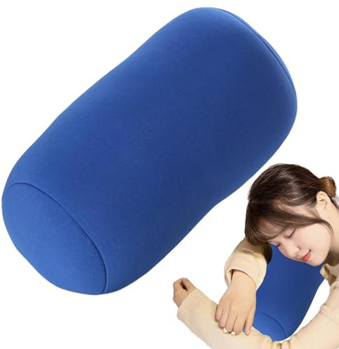Generisch Mikrokügelchen-Kissen, Nackenschaum-Rollenkissen, Rundes Nackenstützrohr-Nackenkissen, Travel Beanie Support Rückenkissen für Rücken, Beine, Nacken