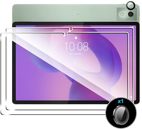 Tieeyivv Protector de Pantalla Compatible con Lenovo Idea Tab Pro Cristal Templado Protector Cobertura Total Vidrio Templado [9H Dureza] HD Film Cristal Templado