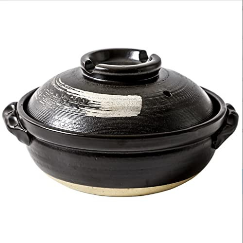 Cazuela de cerámica para cocinar, cazuela de Barro, cazuela de Barro Antiadherente, cazuela Redonda para guisar, cazuelas de Barro para el hogar, cazuela para Sopa