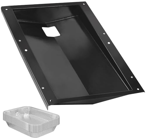 91354 Grease Tray with 6415 Aluminum Foil Drip Pan Liners for Weber Spirit 300 Grill, for Weber Spirit E-310, E-320, EP-310, EP-320, SP-310, SP-320 Replacement Grill Grease Tray Replacement Kit