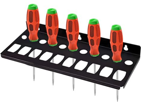 ETUCYNG Magnetic Screwdriver Holder | Wall-Mounted Space-Saving Hammer Holder,Heavy-Duty Sturdy Utility Racks For Garage, Workshop, Mechanic