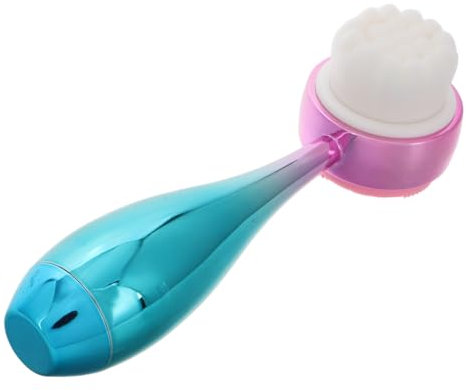 Beaupretty Gesichtsbürste Mit Doppelseitiger Reinigungsbürste Aus Silikon Für Peeling Und Massage Ergonomischer Griff Für Hauttypen Kompakt Für Reisen