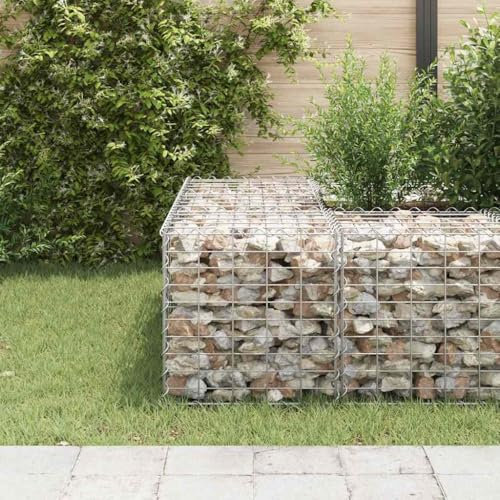 GCHDHAPB Cube Gabion Jardinière surélevée en fil d'acier 50 x 50 x 50 cm Maison et jardin Pelouse et jardin Jardinage Pots et jardinières