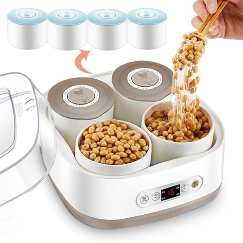 Yogurtiera Intelligente A Temperatura Controllata, Macchina per La Fermentazione Multifunzionale, Contenitore in Ceramica Resistente alle Alte Temperature