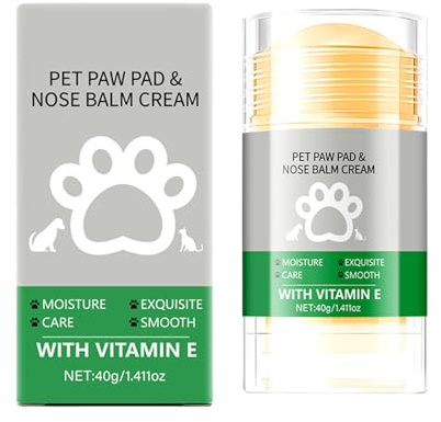 Pfotenbalsam - Hundepfoten -Creme -Stick 40G, natürliche Katzenfußpads -Salbe | Welpenpflege -Feuchtigkeitscreme, Lick Safe Schutz für hartes Wetter, Heilung von Rissen, Gehen im Freien,