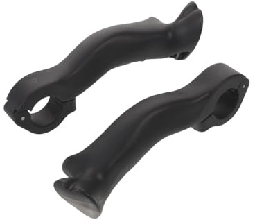 Veemoon Extensores Ergonómicos de Manillar de Bicicleta de Montaña 22,2 Mm, Puños Antideslizantes de Megáfono para Ciclismo, 1 Par, Diseño Curvo para Senderos y Descenso Seguro
