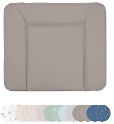 Ehrenkind® Abwaschbare Wickelauflage - Hygienisch, Sicher und Vielseitig in Taupe | Wickelauflage 72x85 | Wickelunterlage | Wickeltischauflage abwaschbar