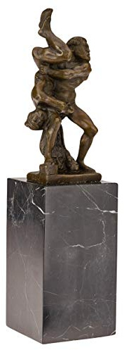 aubaho Bronze sculpture, Hercules, Diomedes, bronze figure, sculpture, 28cm, wrestler