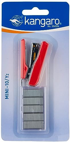 KANGARO KAM10Y2-99 Mini-10/Y2 Heftgerät Heftklammern, bis zu 10 Blatt, Blister