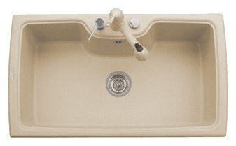 LaToscana HR0860-70UG Harmony Doppel-Waschbecken, mattgold