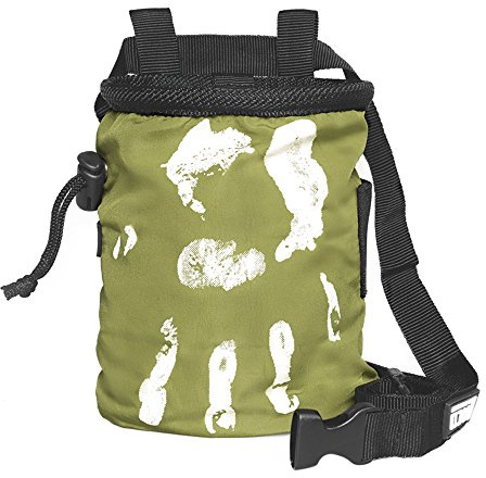 LACD Unisex – Erwachsene Chalk Bag Hand of Fate Moss Green Magnesiabeutel, 80mm