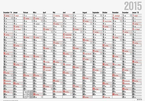 Glocken 5044312 Wandkalender Plakatkalender, 980 x 685 mm, 2018
