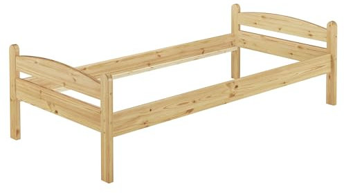 Erst-Holz®Massivholzbett Kiefer Natur Einzelbett Futonbett 100x200 Bettrahmen ohne Rollrost 60.32-10 oR