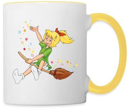 Bibi Blocksberg Fliegt Auf Kartoffelbrei Tasse Zweifarbig