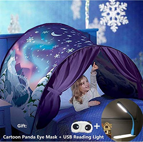 Nifogo Bed Tents for Girls & Boys, Space Themed, Snowflake Pattern, Ages 3+, Unisex Children