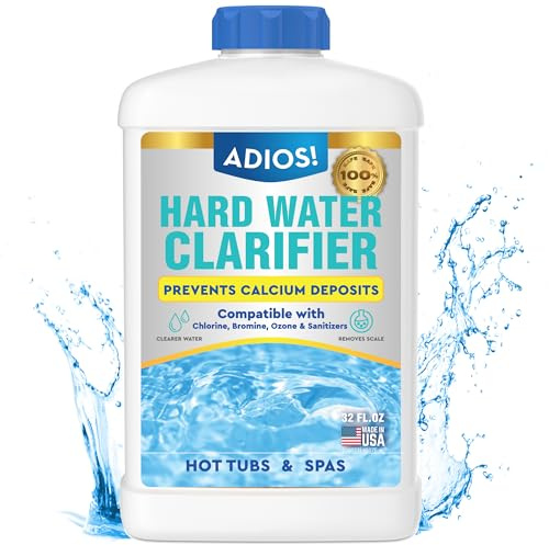 Adios! Spa Hartwasserklärer für Whirlpools, entfernt und verhindert Kalk, Kalkablagerungen und Metallflecken, 900 ml