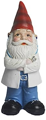 Jannity Statuette de nain de jardin, diverses décorations de carrière, pour patio, cour, pelouse, balcon, intérieur, décoration de table (médecin)