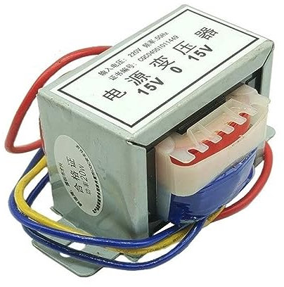 Trasformatore di alimentazione 20 W 20 VA, 50 Hz~60 Hz Tensione di ingresso CA 110 V/220 V/380 V, tensione di uscita singola/doppia 6 V 9 V 12 V 15 V 18 V da 24 V a 220 V (Color : Input Voltage 380V