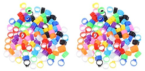 Taubenringe, Vogelfußringe, Hühnerbeinring, 300 Stück Vogel Kanarienvogel Renntaube Huhn, Lovebird Papagei Wachtelküken Geflügel Identifizierung Vögel Hühnerfüße Farbe Lovebirds Ringe, Ring, Ringe Bla