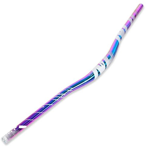ZOCKZ Mountainbike-Lenker, Aluminiumlegierung, bunt, Regenbogenfarben, MTB-Riser-Lenker, 31,8 mm x 780 mm (A)