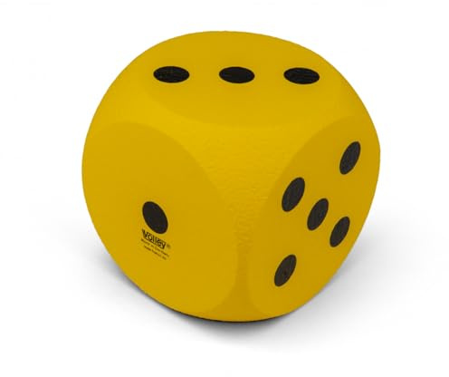 Volley Schaumstoffwürfel Gross | mit ELE-Beschichtung| 16 cm | Gelb |Schaumstoff Würfel Groß | Würfel Schaumstoff | Großer Softwürfel | Made in Germany