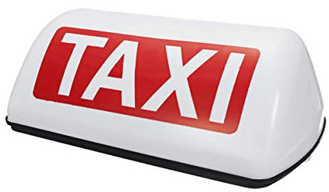 Booso Lampe de signalisation Taxi A LED avec indicateur magnétique étanche pour cabine avec indicateur magnétique de 12 V -