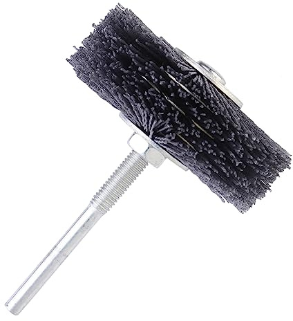 Hoement Cabezal De Pulido Abrasivo De Grano 320 Para Madera, Herramienta Resistente Para Cepillo De Rueda De Alambre, Adecuado Para Carpintería y Limpieza De Superficies