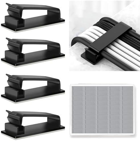 SZFUDIGO kabelhalter,kabel organizer kabelmanagement schreibtisch cable management,kabelhalter schreibtisch kabelmanagement kabelorganizer,cable clips management under desk 29PCS