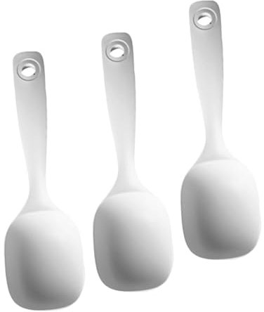 Cabilock 3piezas Cuchara Sopera Grande para Servir Gachas Cuchara Reutilizable para Cocinar Sopa y Cenas Cucharón de Cocina para Olla de Avena