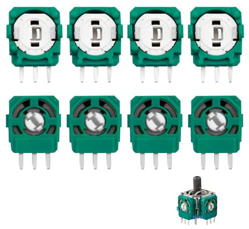 MxyVrix 8 Stück Ersatz Trimmer Potentiometer Sensoren für PS5 Wireless Controller, Trim Pot Widerstände Ersatzteile Sensor für ALPS Analoger Joystick, für die Reparatur von Joystick-Problemen (Grün)